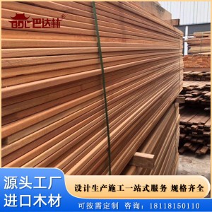 木質(zhì)細密 質(zhì)輕而強 堅實強韌古建圓柱 園林建材